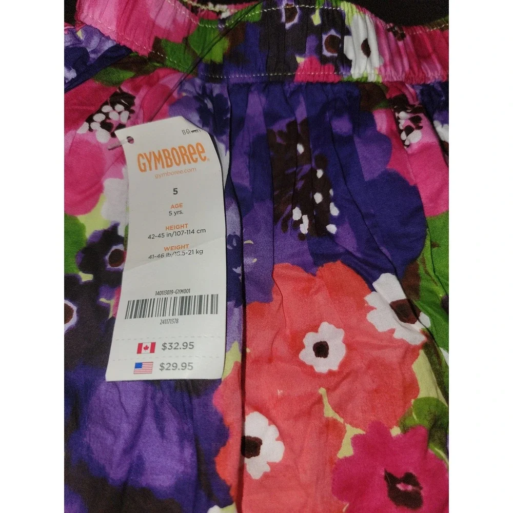 Gymboree falling‎ for feathers birdwatching top floral skirt size 5 nwt